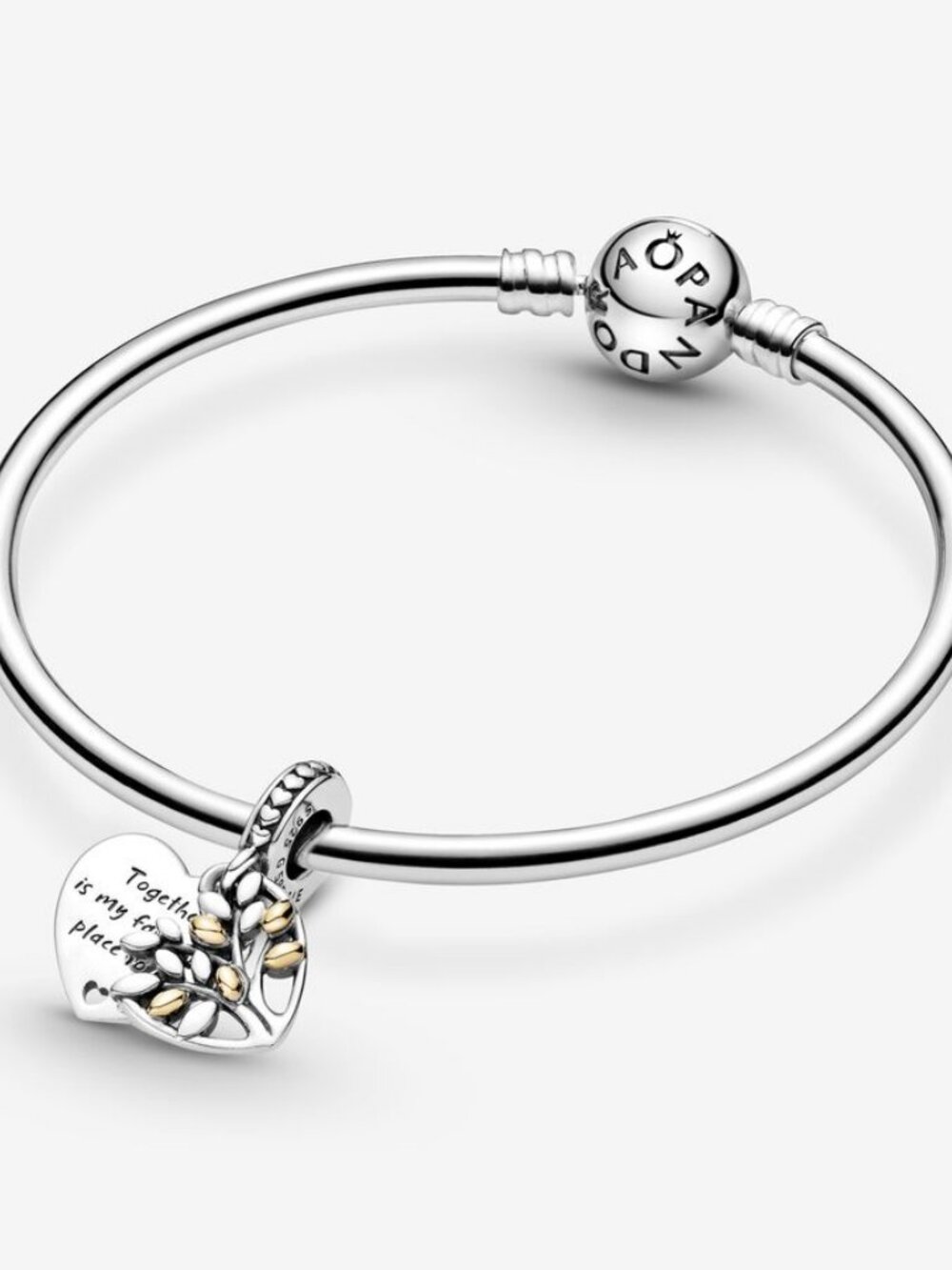 Pandora Two-Tone Family Tree Heart Dangle Charm - Picture 5 of 5